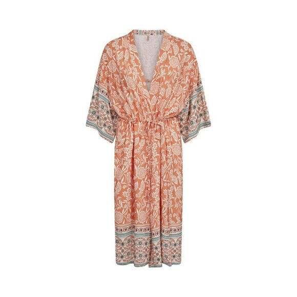 NWT SOYA CONCEPT Enel Papaya Paisley Floral Print Kimono - Picture 3 of 5